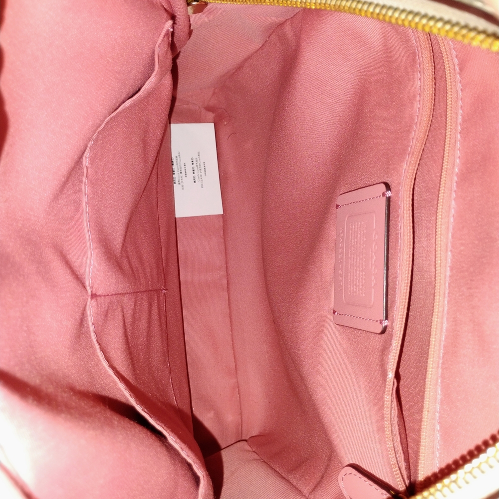 Coach Pink and Cream Women's Backpack and Wallet Set - Picture 3 of 8